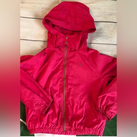 Polo Ralph Lauren Toddler Windbreaker Rain Jacket Sz 5 pink - Picture 1 of 5